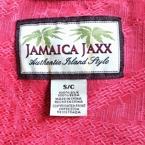 Jamaica Jaxx S/C Size Hawaiian Short Sleeve Button Down Shirt - Picture 4 of 6